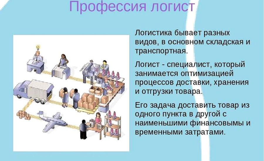 младший специалист отдела логистики