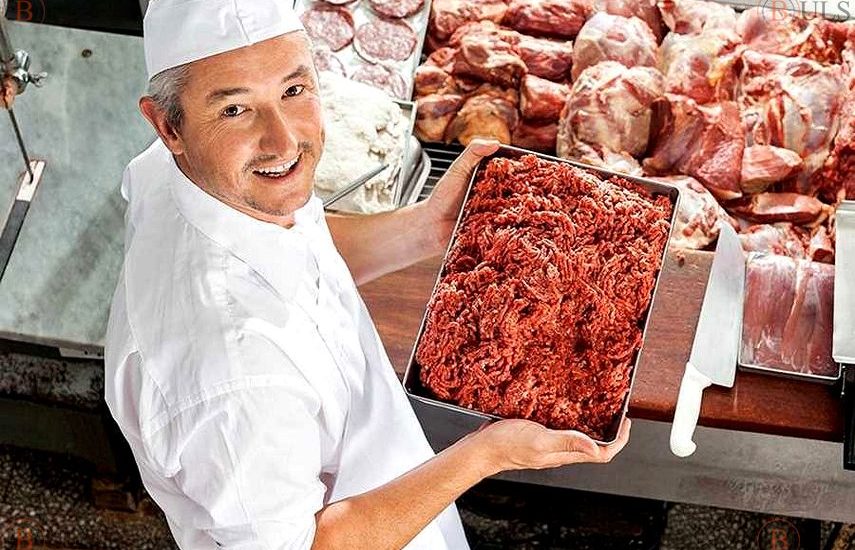 продавец в мясной магазин