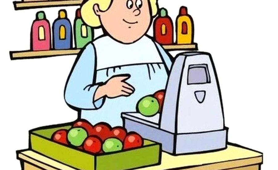продавец в продовольственный магазин