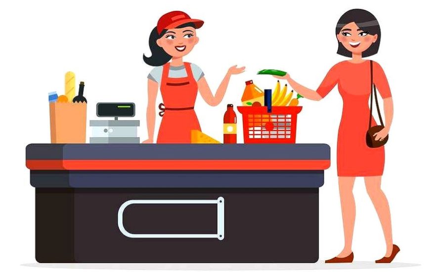 продавец в рыболовный магазин