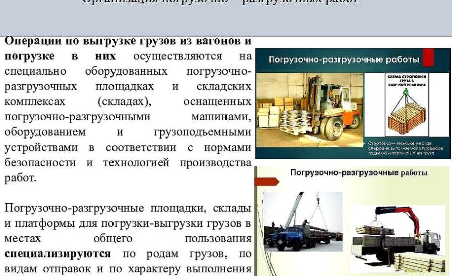 рабочий погрузочно-разгрузочных работ