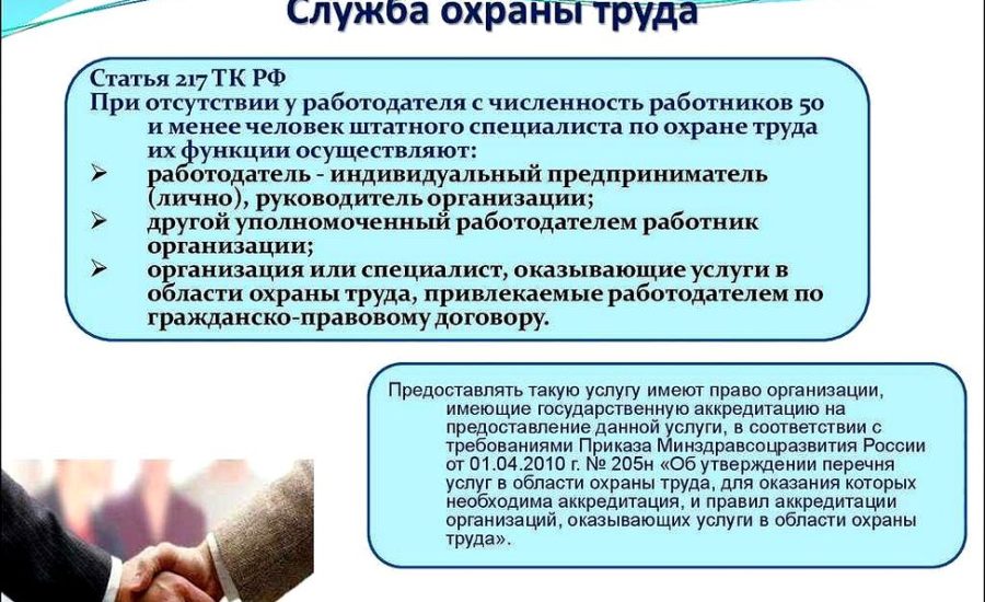 руководитель службы охраны труда