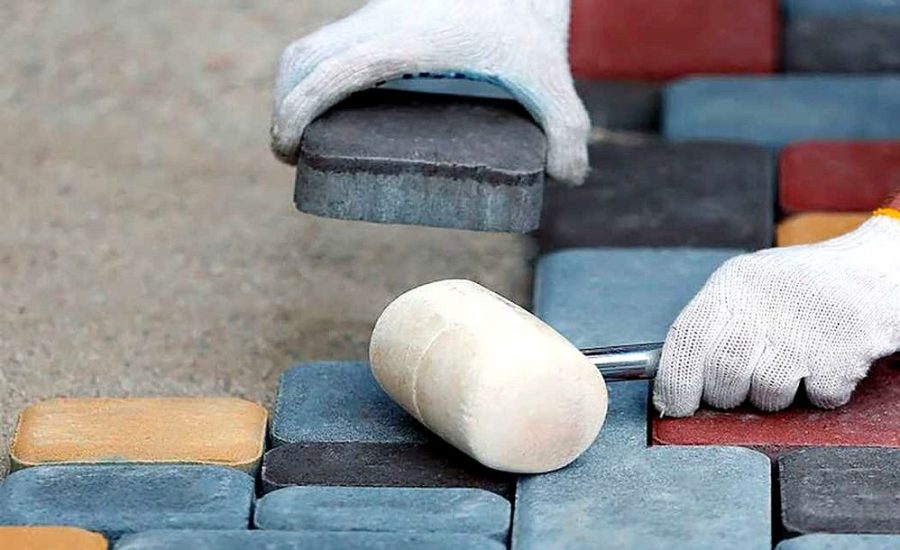 укладчик тротуарной плитки